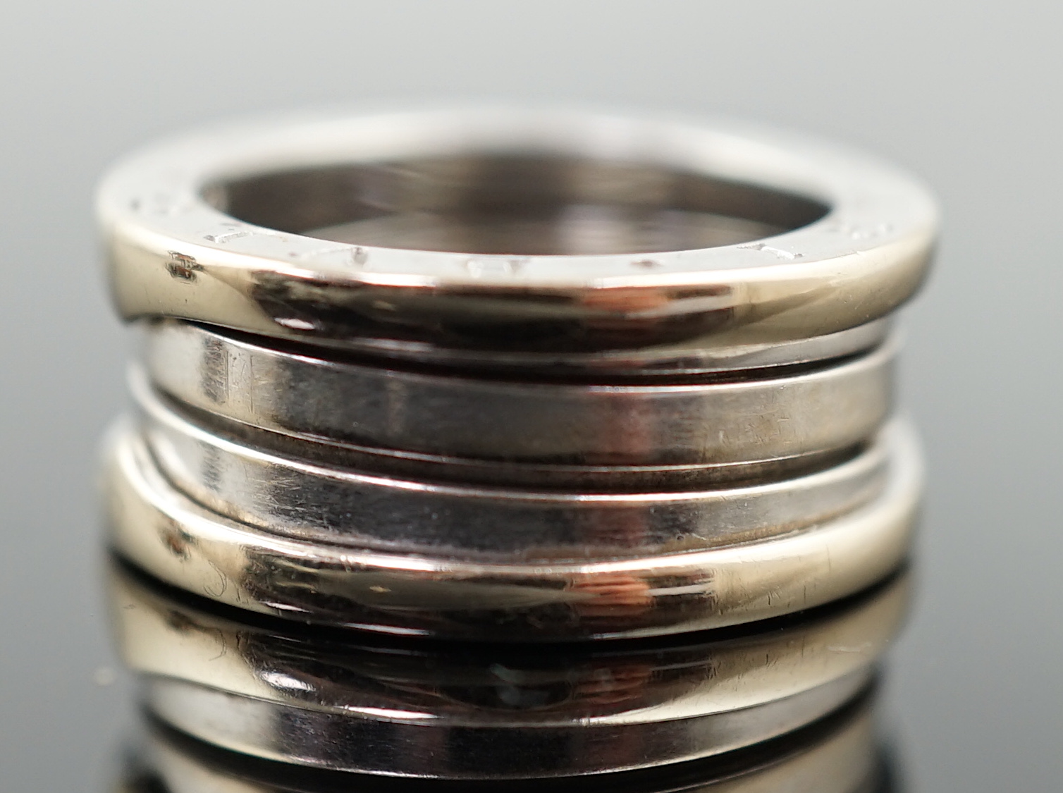 An Italian 18k two colour gold Bulgari B. Zero 1 ring